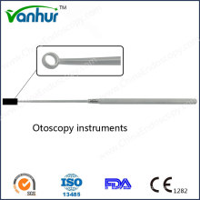 Otoscopy Instruments Cureta de ouvido de aço inoxidável